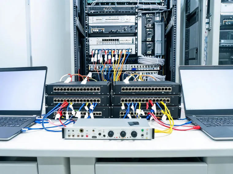 Audio network configuration bench