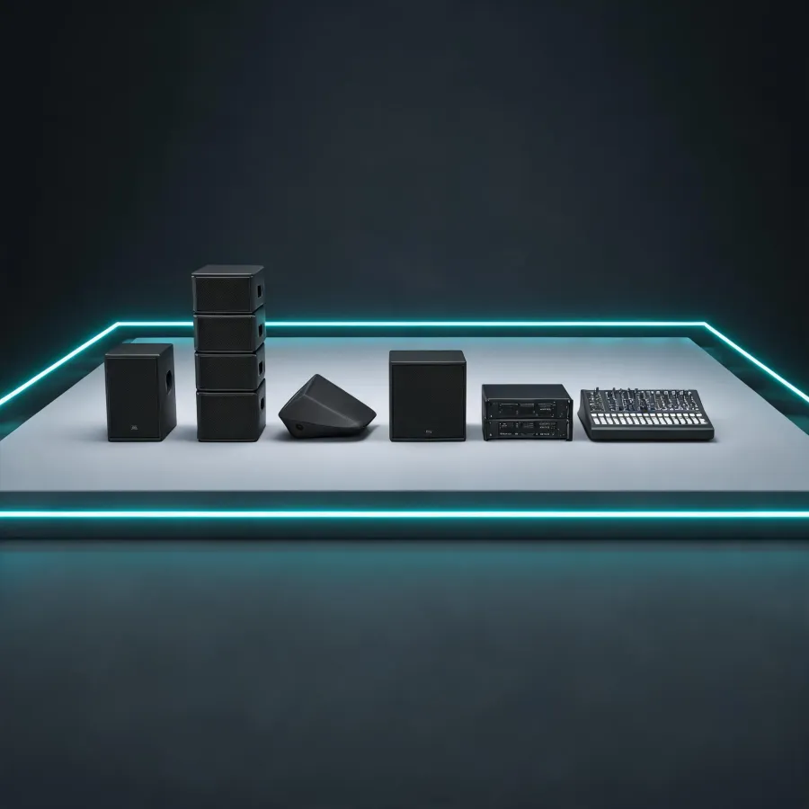 QSC professional audio product system lineup